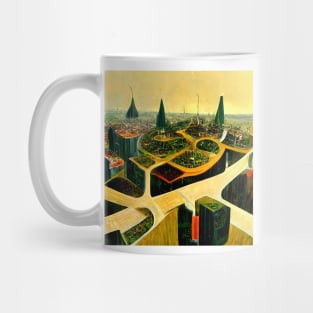 Eco friendly futuristic city Mug